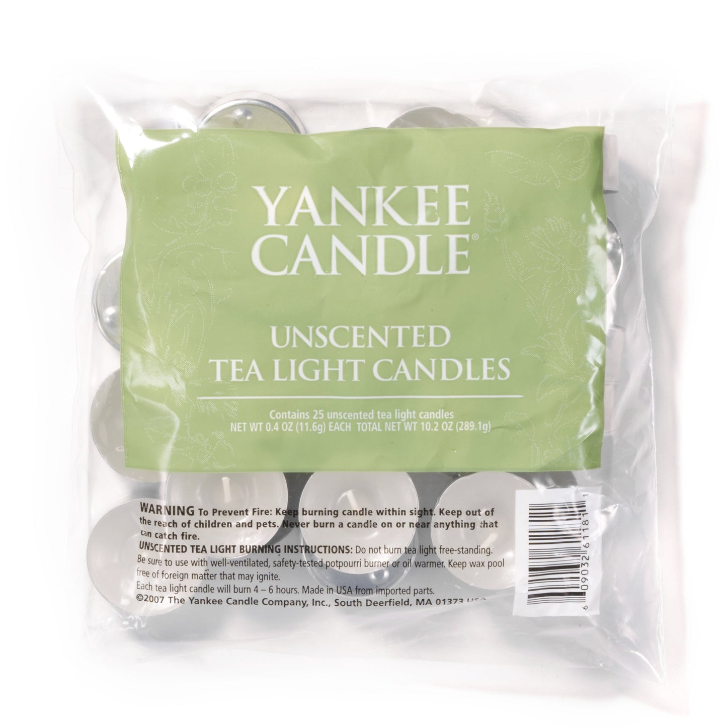 Unscented Tea Light Candles - Package of 25 Series 8-0575